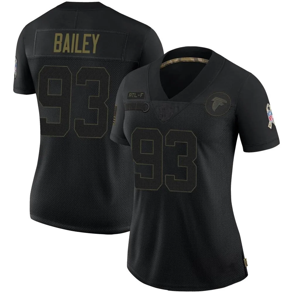 Allen Bailey Atlanta Falcons Women's Nike 2020 Salute To Service Limited Black Jersey Allen Bailey Atlanta Falcons Women's Nike 2020 Salute To Service Limited Black Jersey