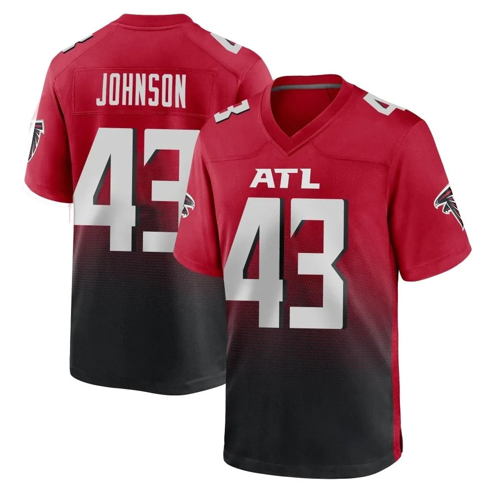 Anthony Johnson Atlanta Falcons Men's Nike 2nd Alternate Game Red Jersey Anthony Johnson Atlanta Falcons Men's Nike 2nd Alternate Game Red Jersey