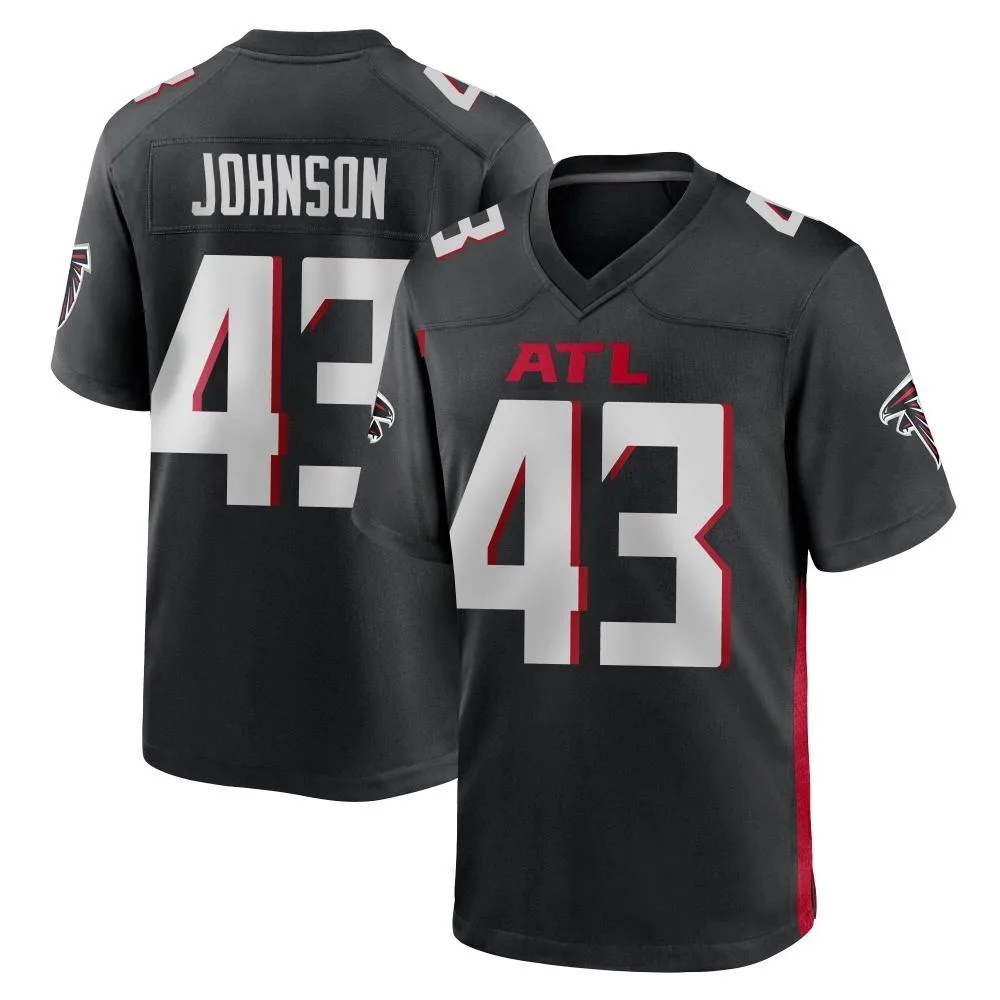Anthony Johnson Atlanta Falcons Men's Nike Alternate Game Black Jersey Anthony Johnson Atlanta Falcons Men's Nike Alternate Game Black Jersey