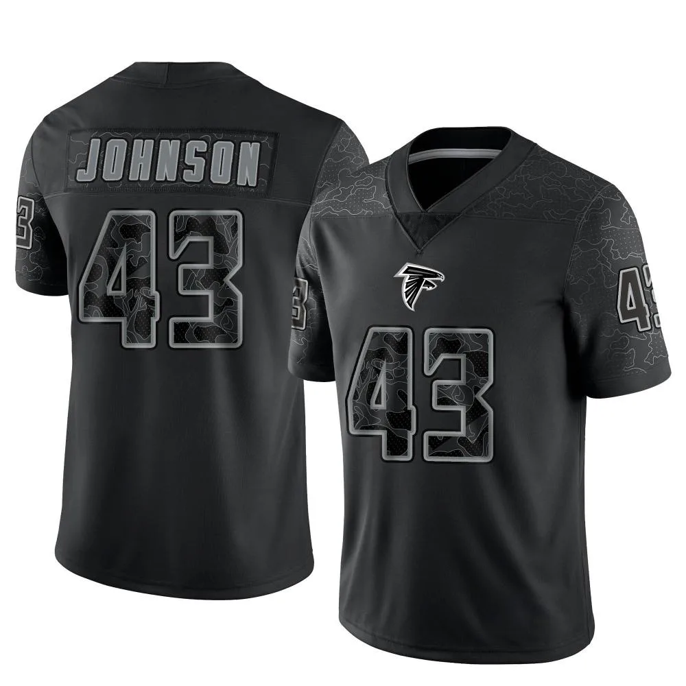 Anthony Johnson Atlanta Falcons Men's Nike Reflective Limited Black Jersey Anthony Johnson Atlanta Falcons Men's Nike Reflective Limited Black Jersey