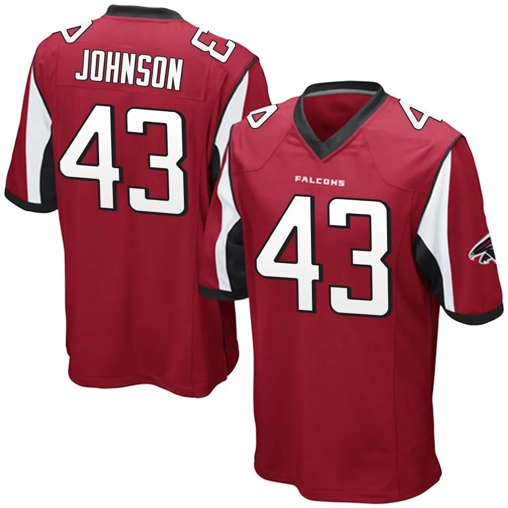 Anthony Johnson Atlanta Falcons Men's Nike Team Color Game Red Jersey Anthony Johnson Atlanta Falcons Men's Nike Team Color Game Red Jersey