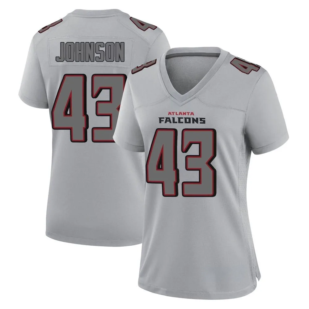 Anthony Johnson Atlanta Falcons Women's Nike Atmosphere Fashion Game Gray Jersey Anthony Johnson Atlanta Falcons Women's Nike Atmosphere Fashion Game Gray Jersey
