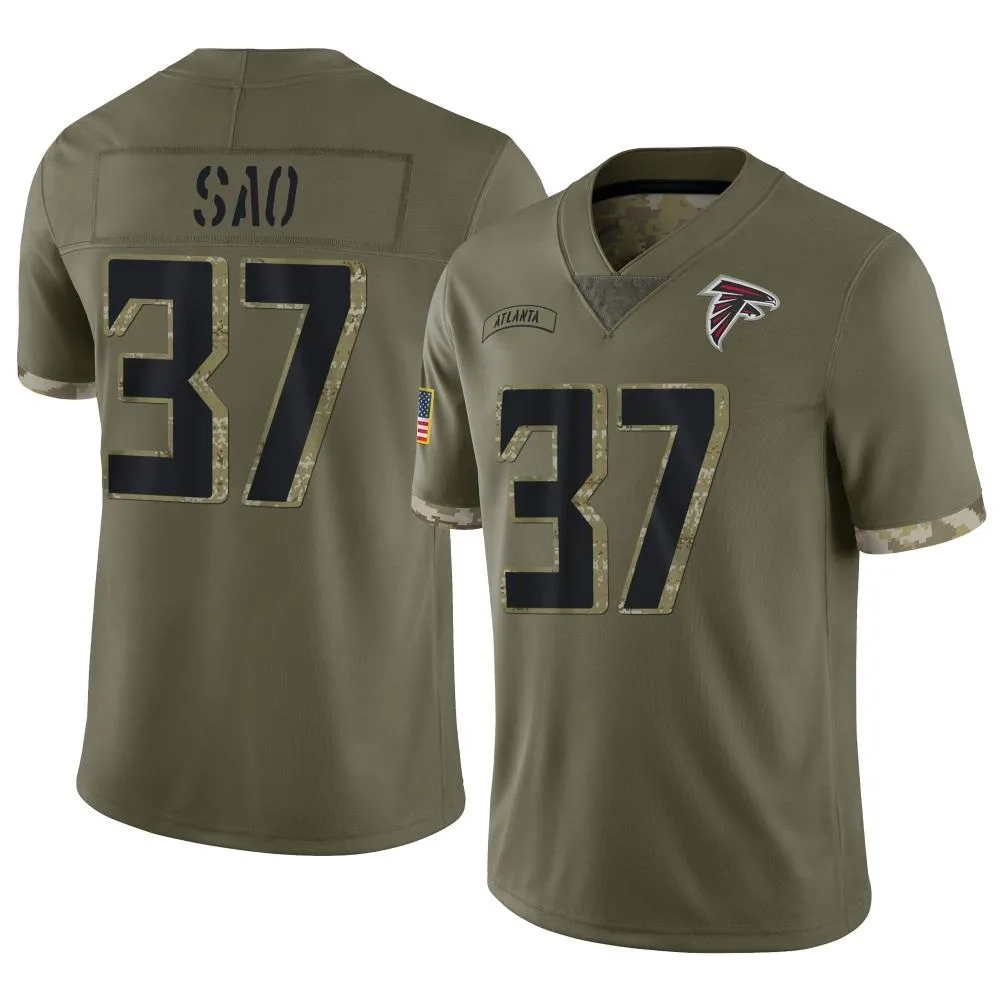 Anthony Sao Atlanta Falcons Men's Nike 2022 Salute To Service Limited Olive Jersey Anthony Sao Atlanta Falcons Men's Nike 2022 Salute To Service Limited Olive Jersey