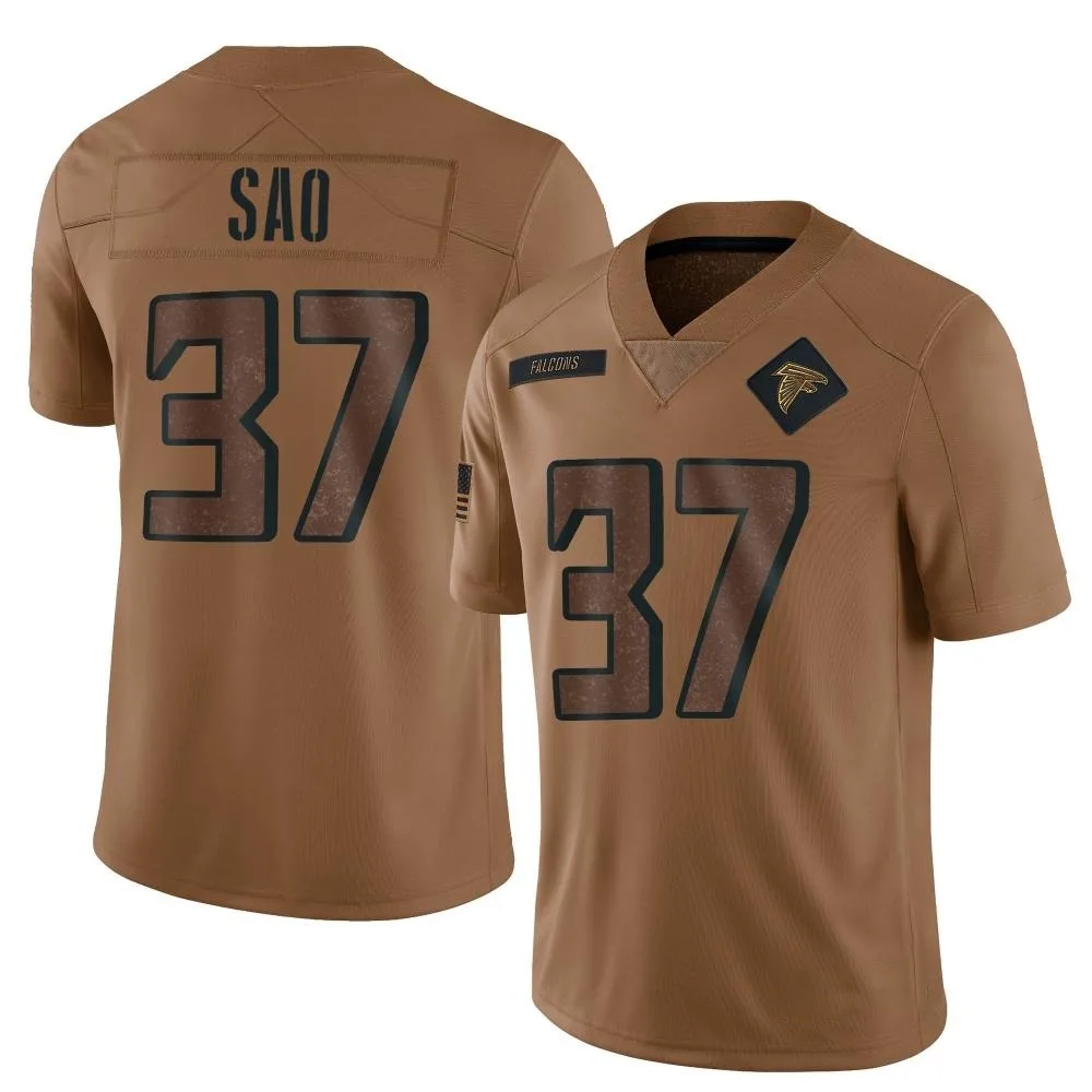 Anthony Sao Atlanta Falcons Men's Nike 2023 Salute To Service Limited Brown Jersey Anthony Sao Atlanta Falcons Men's Nike 2023 Salute To Service Limited Brown Jersey