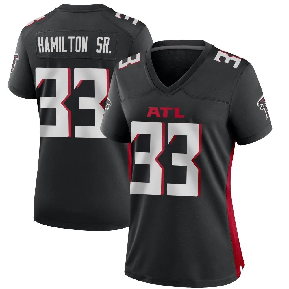 Antonio Hamilton Sr. Atlanta Falcons Women's Nike Alternate Game Black Jersey Antonio Hamilton Sr. Atlanta Falcons Women's Nike Alternate Game Black Jersey