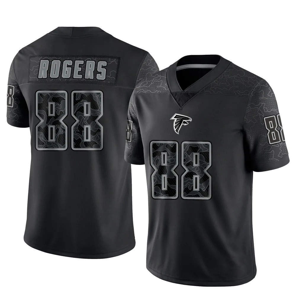 Armani Rogers Atlanta Falcons Men's Nike Reflective Limited Black Jersey Armani Rogers Atlanta Falcons Men's Nike Reflective Limited Black Jersey