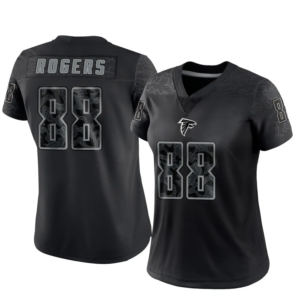 Armani Rogers Atlanta Falcons Women's Nike Reflective Limited Black Jersey Armani Rogers Atlanta Falcons Women's Nike Reflective Limited Black Jersey