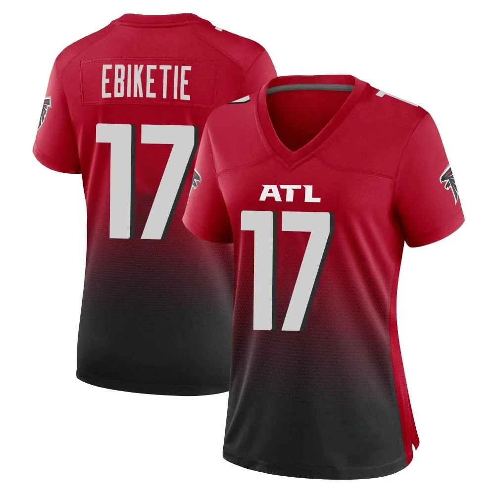 Arnold Ebiketie Atlanta Falcons Women's Nike 2nd Alternate Game Red Jersey Arnold Ebiketie Atlanta Falcons Women's Nike 2nd Alternate Game Red Jersey