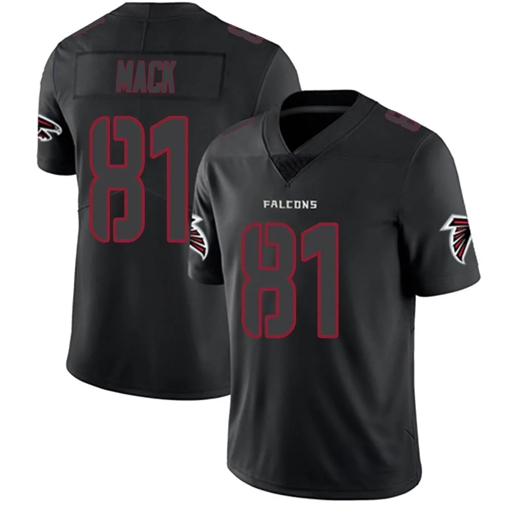 Austin Mack Atlanta Falcons Men's Nike Limited Black Impact Jersey Austin Mack Atlanta Falcons Men's Nike Limited Black Impact Jersey