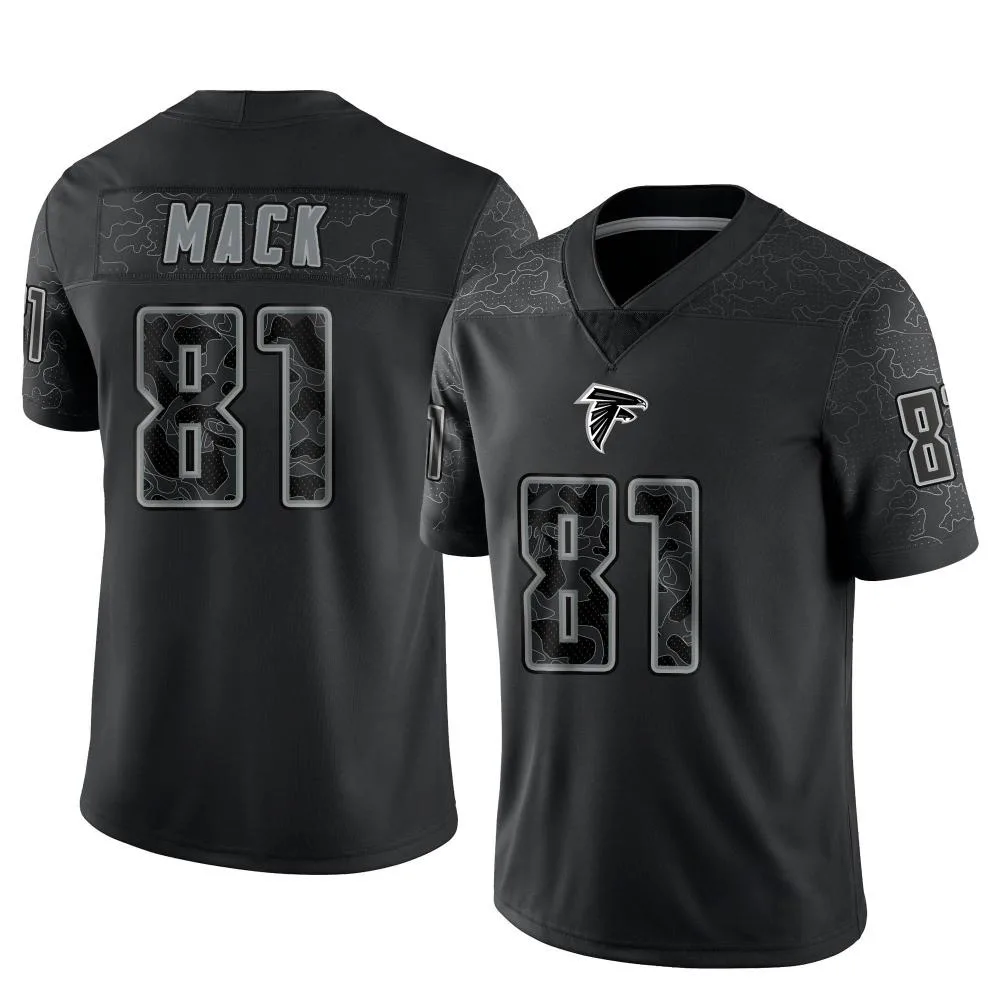 Austin Mack Atlanta Falcons Men's Nike Reflective Limited Black Jersey Austin Mack Atlanta Falcons Men's Nike Reflective Limited Black Jersey