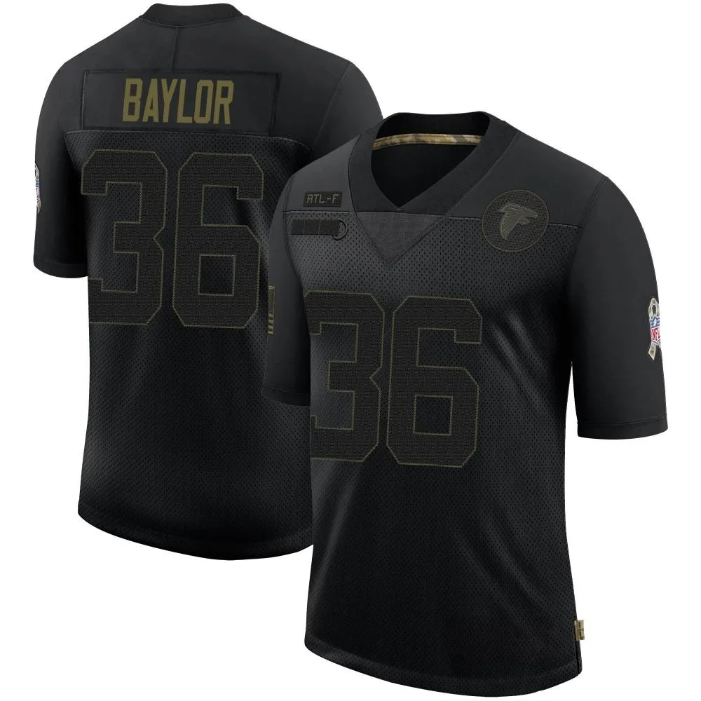 B.j. Baylor Atlanta Falcons Men's Nike 2020 Salute To Service Limited Black Jersey B.j. Baylor Atlanta Falcons Men's Nike 2020 Salute To Service Limited Black Jersey