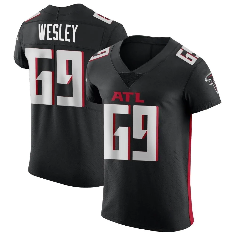 Barry Wesley Atlanta Falcons Men's Nike Alternate Elite Black Jersey Barry Wesley Atlanta Falcons Men's Nike Alternate Elite Black Jersey