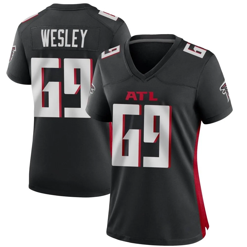 Barry Wesley Atlanta Falcons Women's Nike Alternate Game Black Jersey Barry Wesley Atlanta Falcons Women's Nike Alternate Game Black Jersey