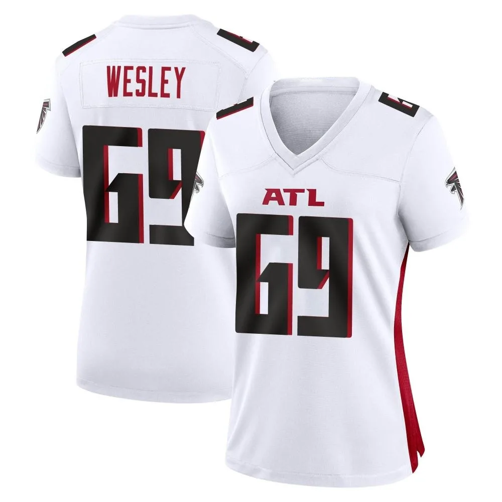 Barry Wesley Atlanta Falcons Women's Nike Game White Jersey Barry Wesley Atlanta Falcons Women's Nike Game White Jersey
