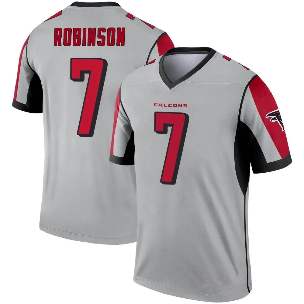 Bijan Robinson Atlanta Falcons Youth Nike Inverted Silver Legend Jersey Bijan Robinson Atlanta Falcons Youth Nike Inverted Silver Legend Jersey