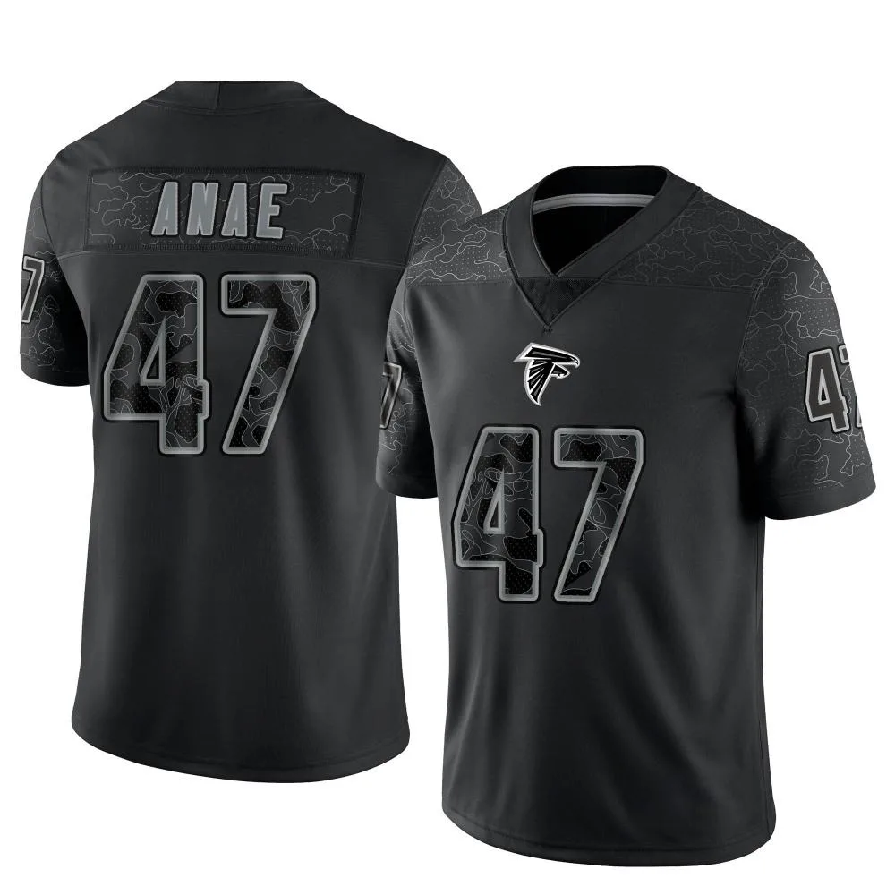 Bradlee Anae Atlanta Falcons Men's Nike Reflective Limited Black Jersey Bradlee Anae Atlanta Falcons Men's Nike Reflective Limited Black Jersey