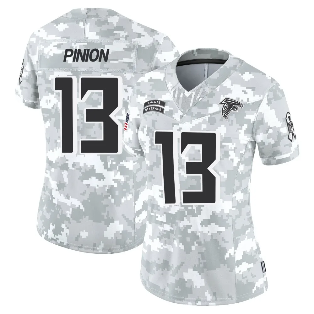 Bradley Pinion Atlanta Falcons Women's Nike 2024 Salute To Service Limited Arctic Camo Jersey Bradley Pinion Atlanta Falcons Women's Nike 2024 Salute To Service Limited Arctic Camo Jersey