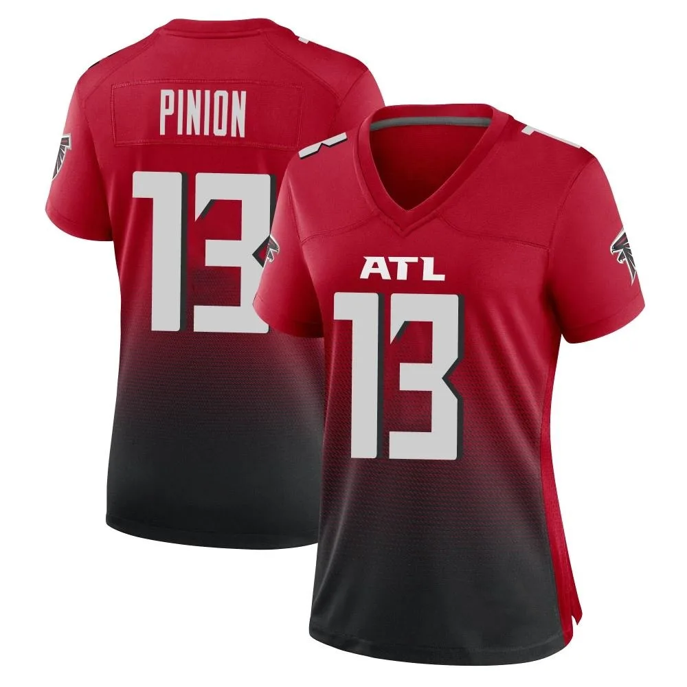 Bradley Pinion Atlanta Falcons Women's Nike 2nd Alternate Game Red Jersey Bradley Pinion Atlanta Falcons Women's Nike 2nd Alternate Game Red Jersey