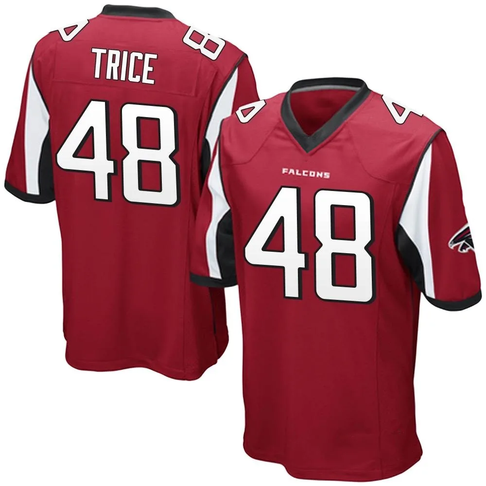 Bralen Trice Atlanta Falcons Men's Nike Team Color Game Red Jersey Bralen Trice Atlanta Falcons Men's Nike Team Color Game Red Jersey