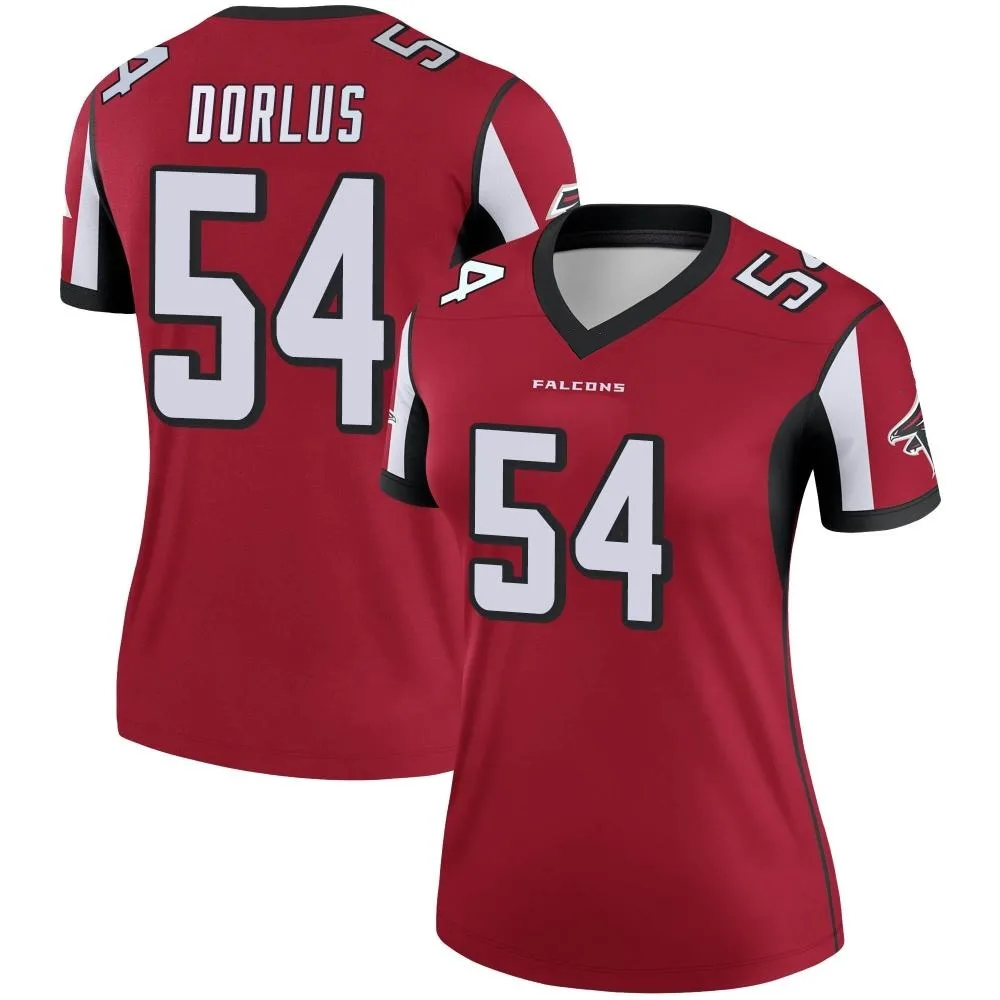 Brandon Dorlus Atlanta Falcons Women's Nike Legend Red Jersey Brandon Dorlus Atlanta Falcons Women's Nike Legend Red Jersey
