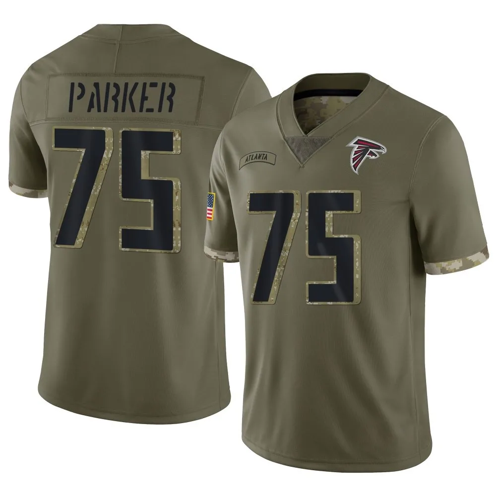 Brandon Parker Atlanta Falcons Men's Nike 2022 Salute To Service Limited Olive Jersey Brandon Parker Atlanta Falcons Men's Nike 2022 Salute To Service Limited Olive Jersey