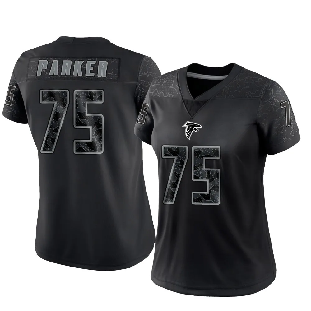 Brandon Parker Atlanta Falcons Women's Nike Reflective Limited Black Jersey Brandon Parker Atlanta Falcons Women's Nike Reflective Limited Black Jersey