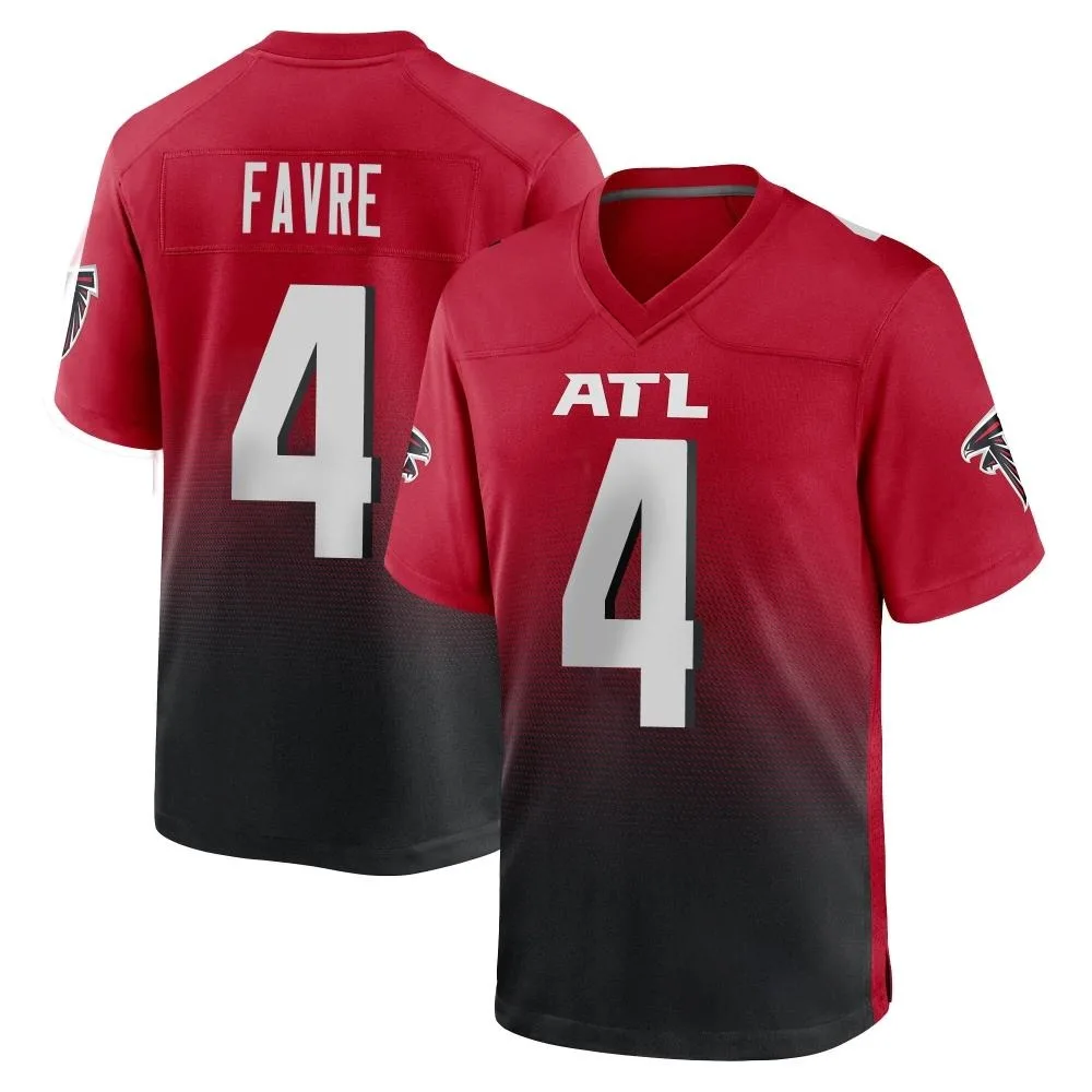 Brett Favre Atlanta Falcons Men's Nike 2nd Alternate Game Red Jersey Brett Favre Atlanta Falcons Men's Nike 2nd Alternate Game Red Jersey