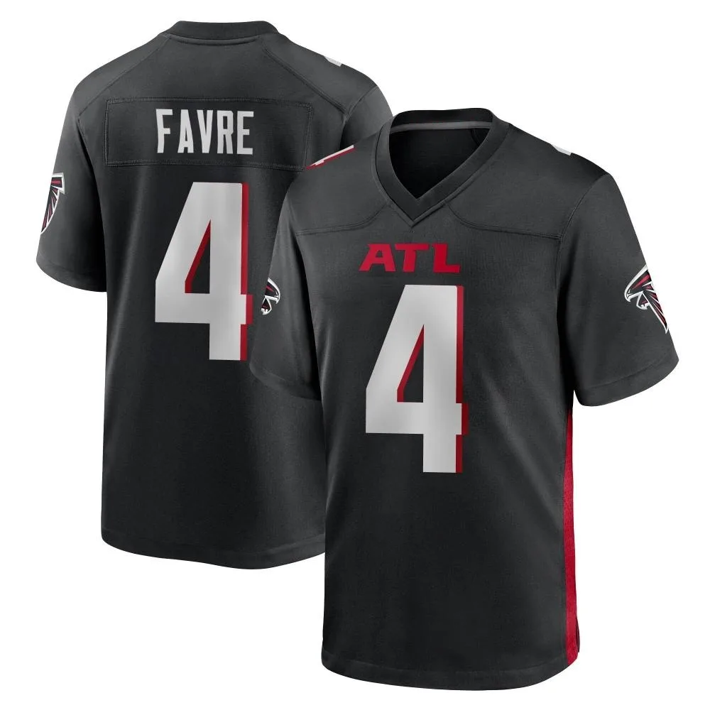 Brett Favre Atlanta Falcons Men's Nike Alternate Game Black Jersey Brett Favre Atlanta Falcons Men's Nike Alternate Game Black Jersey