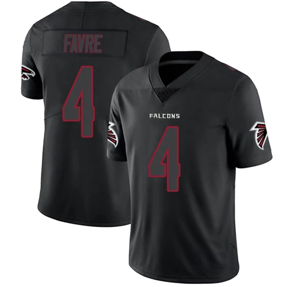 Brett Favre Atlanta Falcons Men's Nike Limited Black Impact Jersey Brett Favre Atlanta Falcons Men's Nike Limited Black Impact Jersey