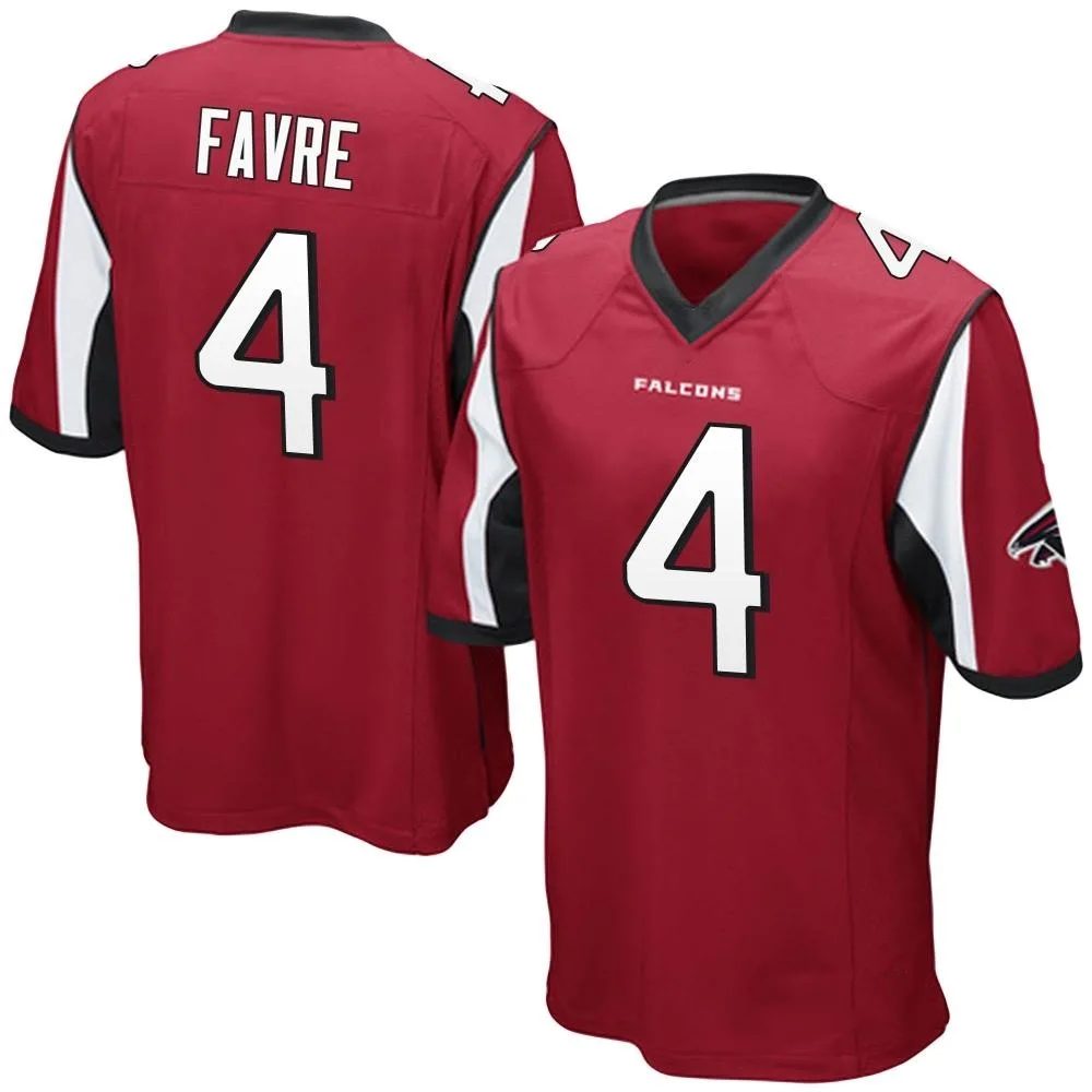 Brett Favre Atlanta Falcons Men's Nike Team Color Game Red Jersey Brett Favre Atlanta Falcons Men's Nike Team Color Game Red Jersey