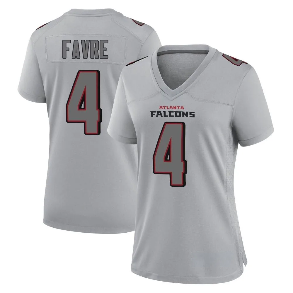 Brett Favre Atlanta Falcons Women's Nike Atmosphere Fashion Game Gray Jersey Brett Favre Atlanta Falcons Women's Nike Atmosphere Fashion Game Gray Jersey