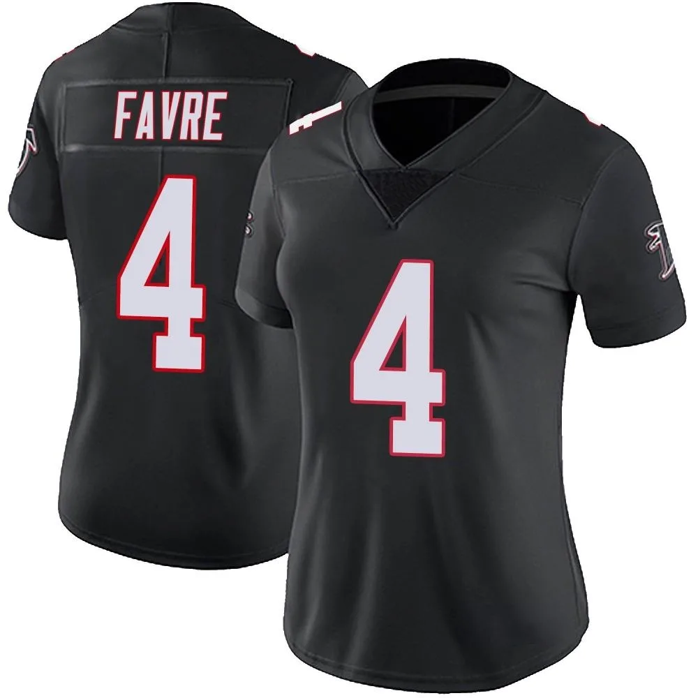 Brett Favre Atlanta Falcons Women's Nike Vapor Untouchable Limited Black Jersey Brett Favre Atlanta Falcons Women's Nike Vapor Untouchable Limited Black Jersey