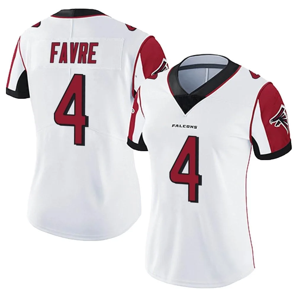 Brett Favre Atlanta Falcons Women's Nike Vapor Untouchable Limited White Jersey Brett Favre Atlanta Falcons Women's Nike Vapor Untouchable Limited White Jersey