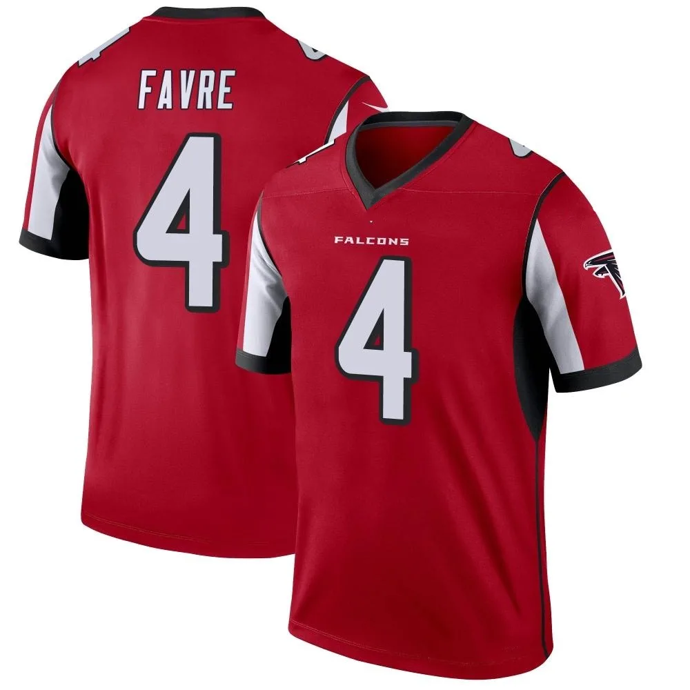 Brett Favre Atlanta Falcons Youth Nike Legend Red Jersey Brett Favre Atlanta Falcons Youth Nike Legend Red Jersey