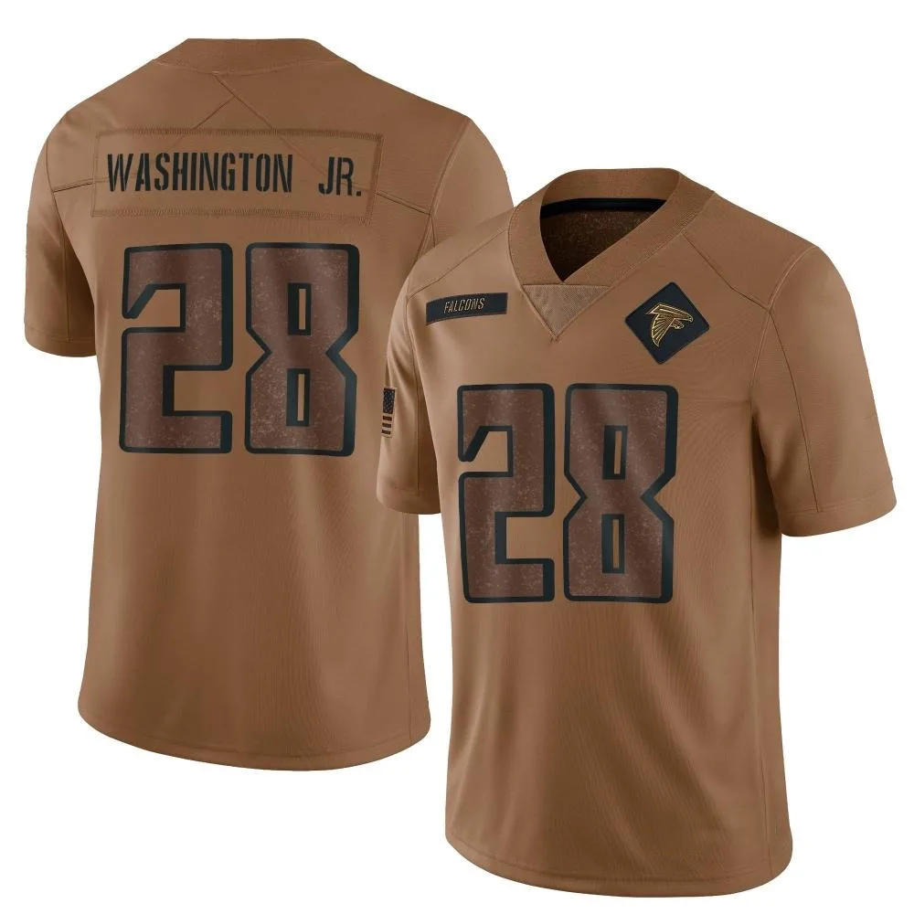 Carlos Washington Jr. Atlanta Falcons Men's Nike 2023 Salute To Service Limited Brown Jersey Carlos Washington Jr. Atlanta Falcons Men's Nike 2023 Salute To Service Limited Brown Jersey