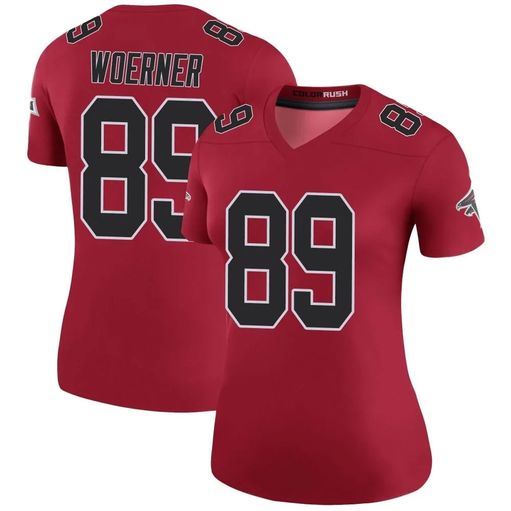 Charlie Woerner Atlanta Falcons Women's Nike Color Rush Legend Red Jersey Charlie Woerner Atlanta Falcons Women's Nike Color Rush Legend Red Jersey
