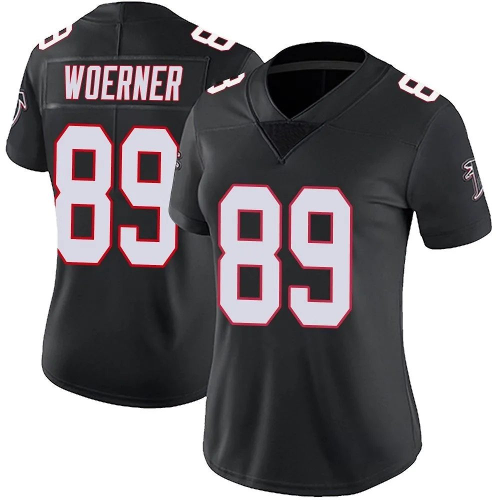 Charlie Woerner Atlanta Falcons Women's Nike Vapor Untouchable Limited Black Jersey Charlie Woerner Atlanta Falcons Women's Nike Vapor Untouchable Limited Black Jersey
