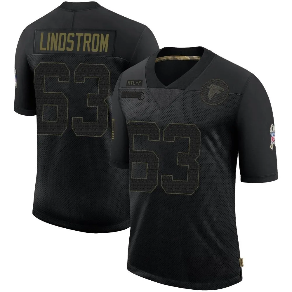 Chris Lindstrom Atlanta Falcons Men's Nike 2020 Salute To Service Limited Black Jersey Chris Lindstrom Atlanta Falcons Men's Nike 2020 Salute To Service Limited Black Jersey