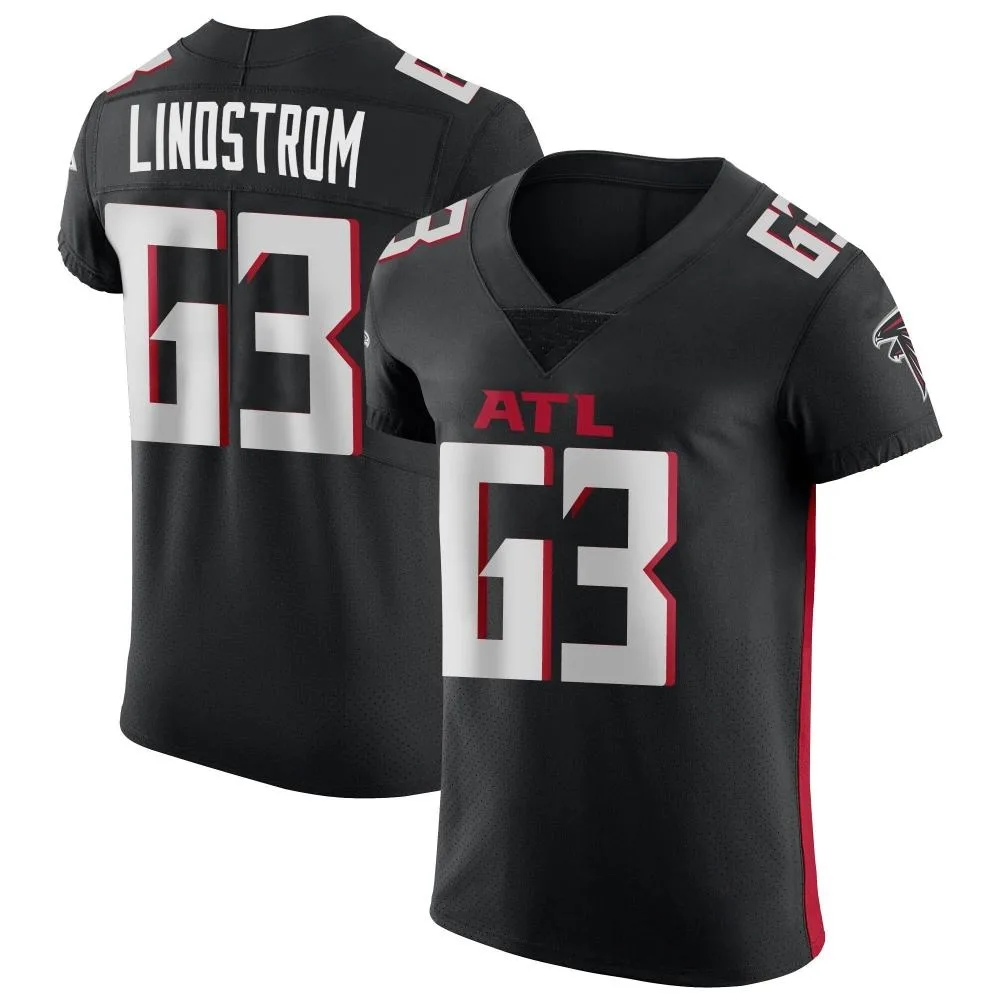 Chris Lindstrom Atlanta Falcons Men's Nike Alternate Elite Black Jersey Chris Lindstrom Atlanta Falcons Men's Nike Alternate Elite Black Jersey