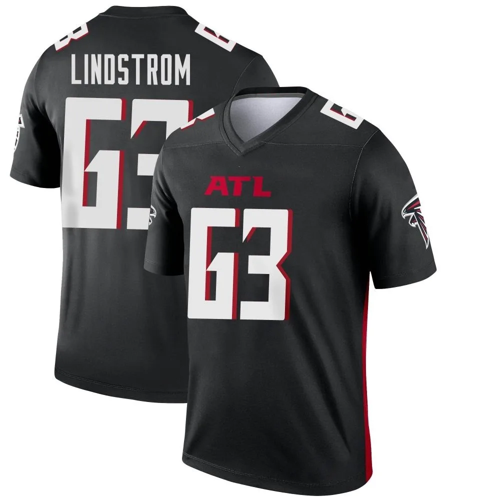Chris Lindstrom Atlanta Falcons Men's Nike Legend Black Jersey Chris Lindstrom Atlanta Falcons Men's Nike Legend Black Jersey