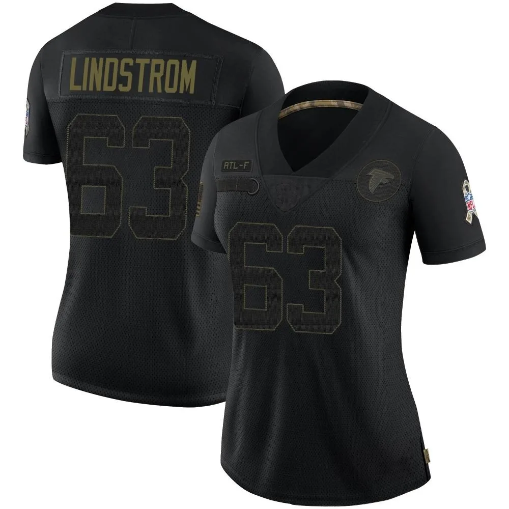 Chris Lindstrom Atlanta Falcons Women's Nike 2020 Salute To Service Limited Black Jersey Chris Lindstrom Atlanta Falcons Women's Nike 2020 Salute To Service Limited Black Jersey