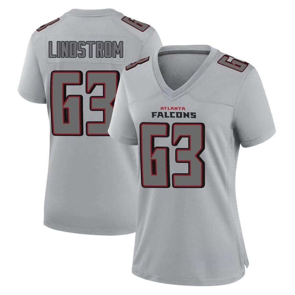 Chris Lindstrom Atlanta Falcons Women's Nike Atmosphere Fashion Game Gray Jersey Chris Lindstrom Atlanta Falcons Women's Nike Atmosphere Fashion Game Gray Jersey