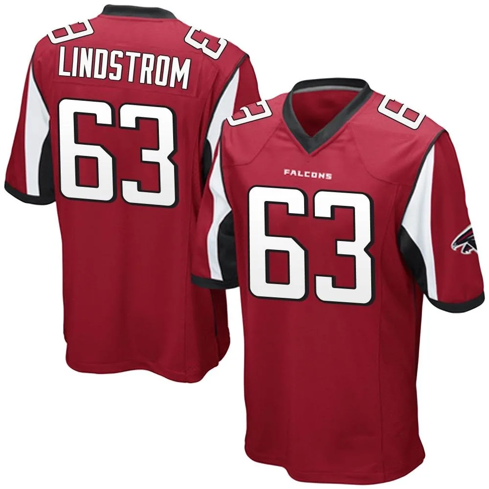 Chris Lindstrom Atlanta Falcons Youth Nike Team Color Game Red Jersey Chris Lindstrom Atlanta Falcons Youth Nike Team Color Game Red Jersey