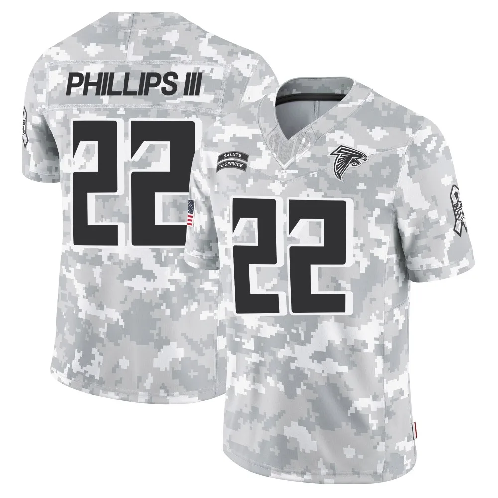 Clark Phillips Iii Atlanta Falcons Men's Nike 2024 Salute To Service Limited Arctic Camo Jersey Clark Phillips Iii Atlanta Falcons Men's Nike 2024 Salute To Service Limited Arctic Camo Jersey