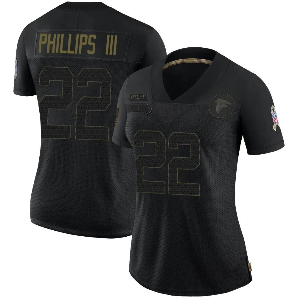 Clark Phillips Iii Atlanta Falcons Women's Nike 2020 Salute To Service Limited Black Jersey Clark Phillips Iii Atlanta Falcons Women's Nike 2020 Salute To Service Limited Black Jersey