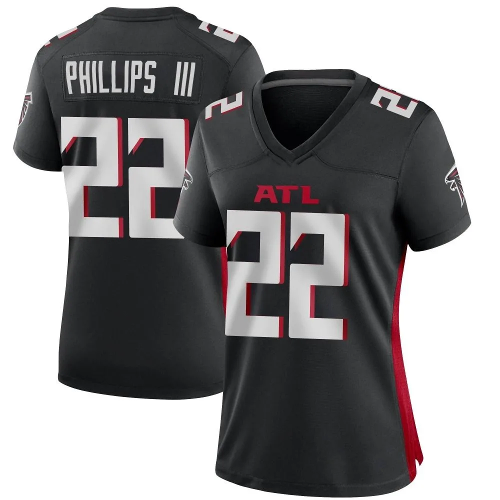 Clark Phillips Iii Atlanta Falcons Women's Nike Alternate Game Black Jersey Clark Phillips Iii Atlanta Falcons Women's Nike Alternate Game Black Jersey