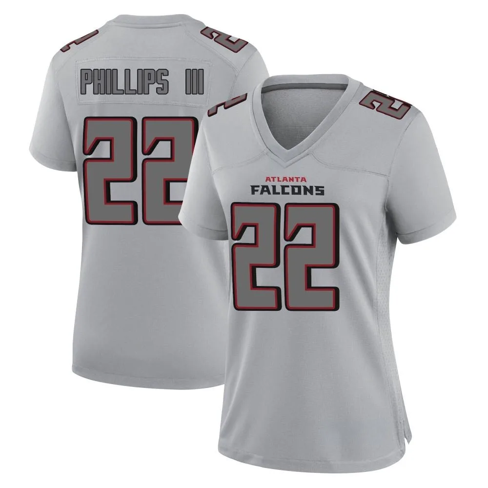 Clark Phillips Iii Atlanta Falcons Women's Nike Atmosphere Fashion Game Gray Jersey Clark Phillips Iii Atlanta Falcons Women's Nike Atmosphere Fashion Game Gray Jersey