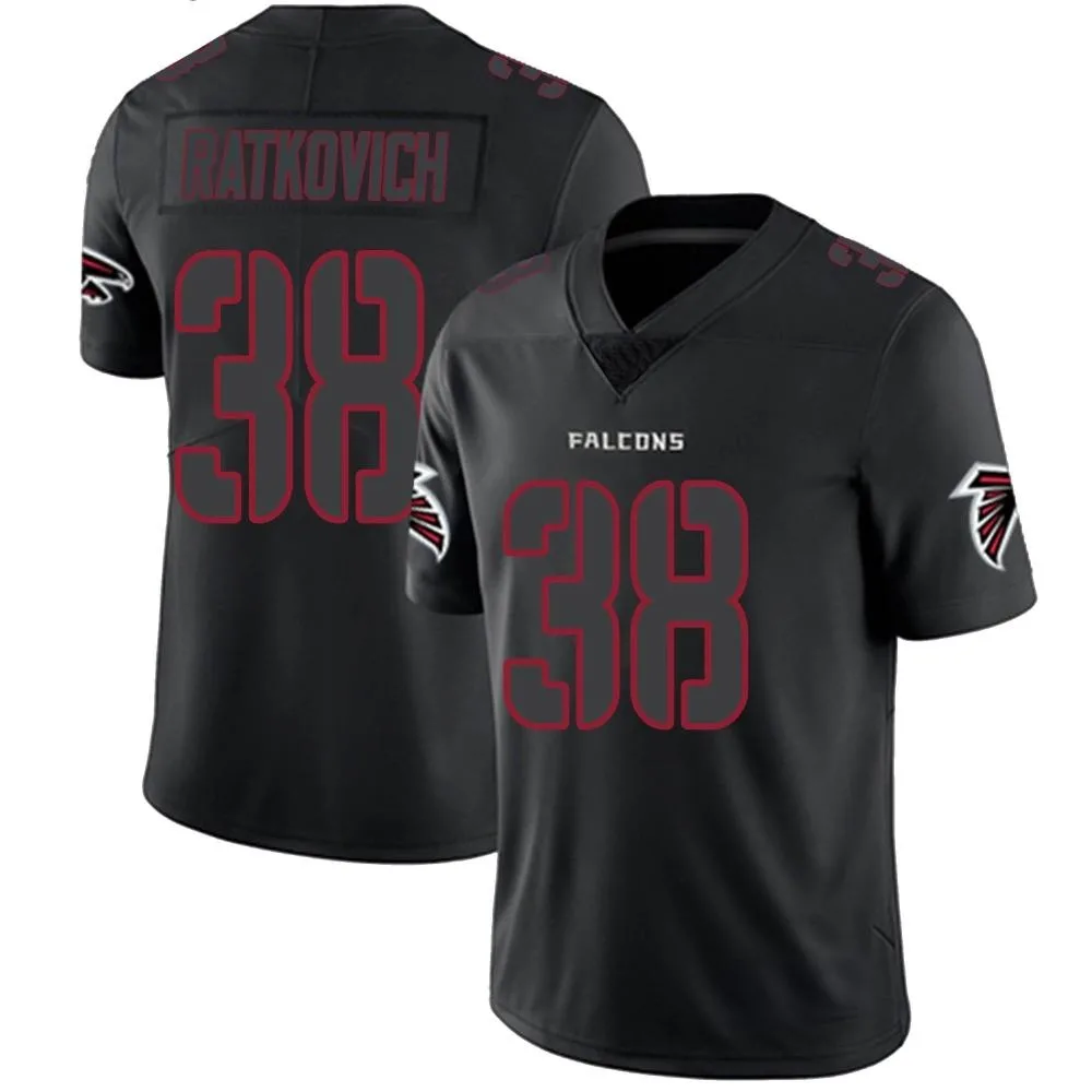 Clint Ratkovich Atlanta Falcons Men's Nike Limited Black Impact Jersey Clint Ratkovich Atlanta Falcons Men's Nike Limited Black Impact Jersey
