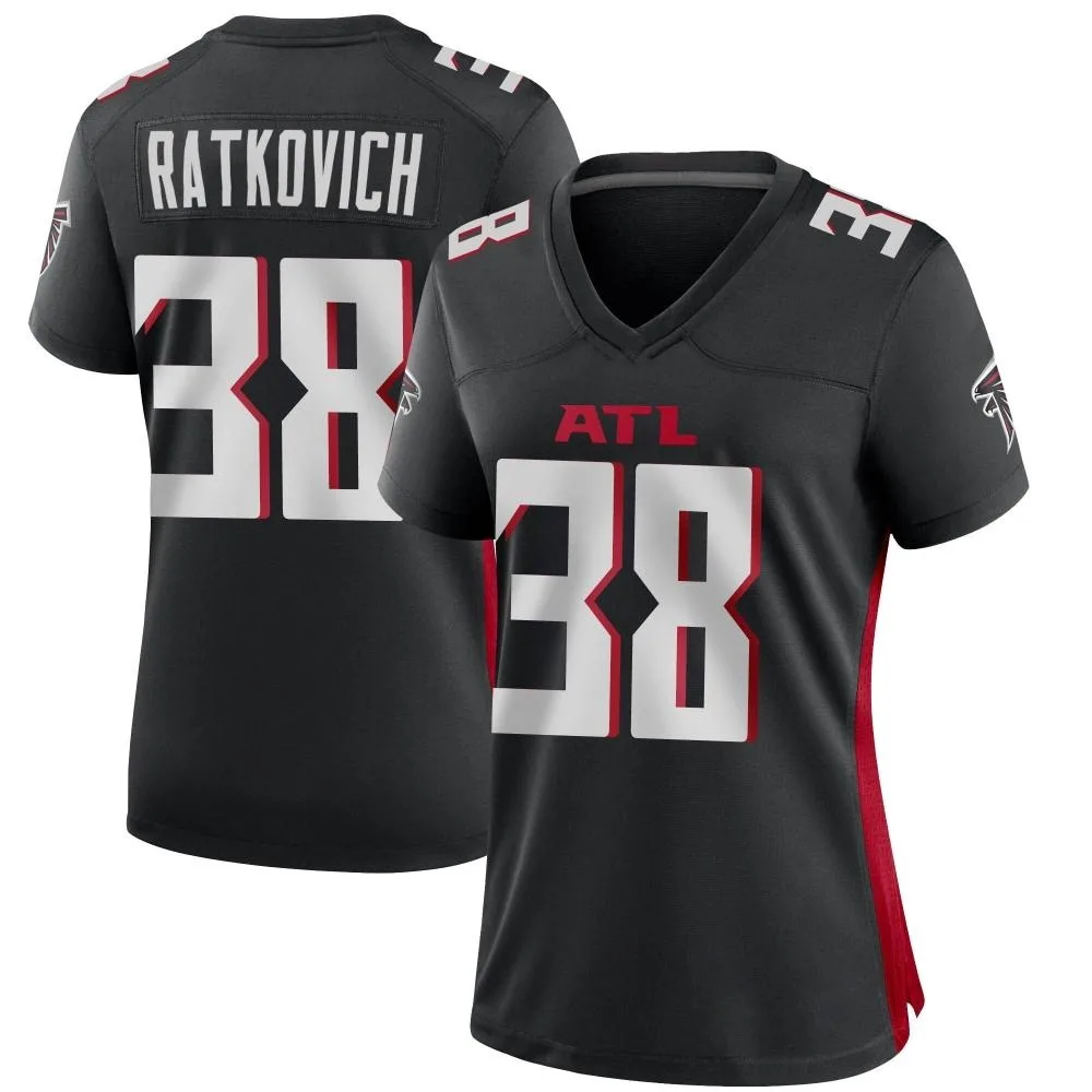 Clint Ratkovich Atlanta Falcons Women's Nike Alternate Game Black Jersey Clint Ratkovich Atlanta Falcons Women's Nike Alternate Game Black Jersey