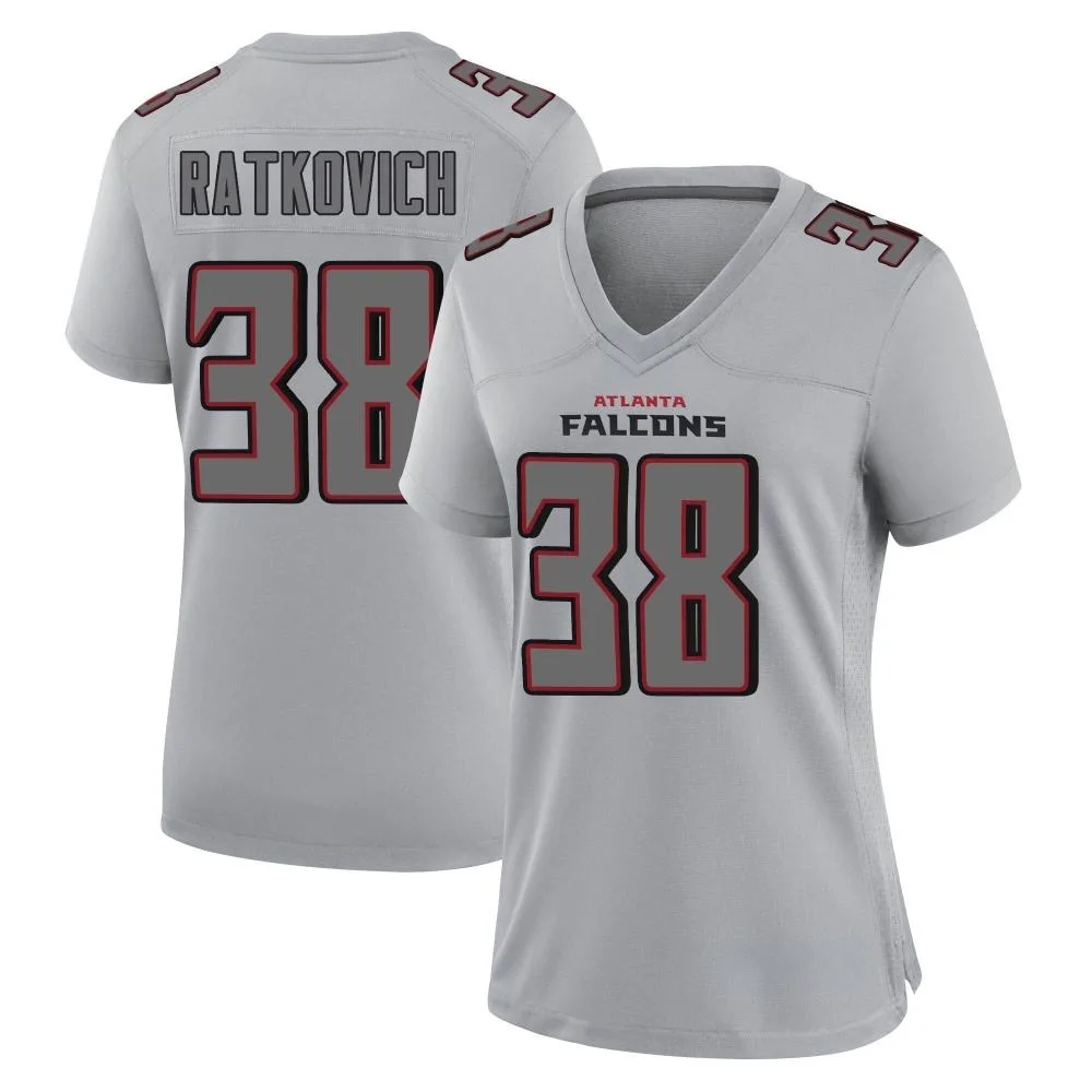 Clint Ratkovich Atlanta Falcons Women's Nike Atmosphere Fashion Game Gray Jersey Clint Ratkovich Atlanta Falcons Women's Nike Atmosphere Fashion Game Gray Jersey